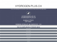 hydrogenplus.ch Webseite Vorschau