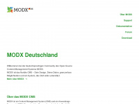 modx-deutschland.de Webseite Vorschau