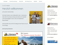kaesmann-bauunternehmung.de Webseite Vorschau