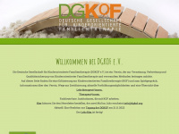 dgkof.org Webseite Vorschau