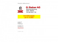 g-steinerag.ch Webseite Vorschau
