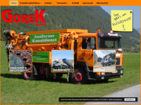 gorek.at Webseite Vorschau