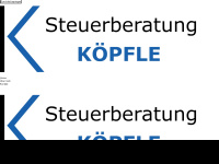 steuer-koepfle.at Webseite Vorschau