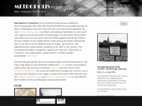 metropolis-in-transition.at Webseite Vorschau
