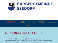 burgergemeinde-seedorf.ch Webseite Vorschau