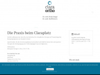 claraortho.ch Webseite Vorschau