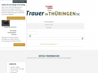 trauer-in-thueringen.de Webseite Vorschau