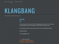 klangbang.wordpress.com Webseite Vorschau