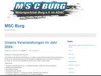 msc-burg.de Webseite Vorschau