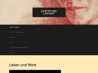 christine-lavant.com Webseite Vorschau