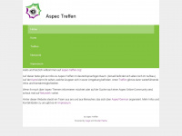 aspec-treffen.org Webseite Vorschau