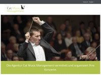 cat-musicmanagement.ch Webseite Vorschau