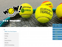 wow-tenniscompany.de Webseite Vorschau
