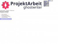 ghostwriter-projektarbeit.de Webseite Vorschau