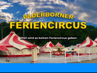 paderborner-feriencircus.de Webseite Vorschau