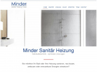 minder-sanitär.ch Webseite Vorschau