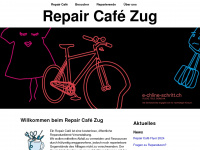 repair-cafe-zug.ch Webseite Vorschau