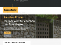 zaunbau-rosner.de Webseite Vorschau