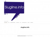 slugline.info Webseite Vorschau