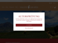 valleygrapes.com Webseite Vorschau