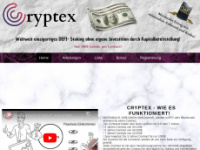 cryptex.team Webseite Vorschau