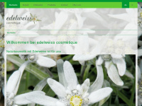 edelweiss-cosmetique.ch Webseite Vorschau