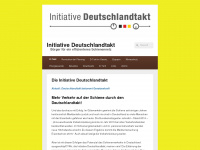 initiative-deutschlandtakt.de Webseite Vorschau