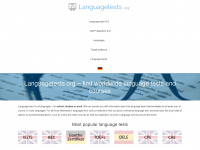 languagetests.org Webseite Vorschau