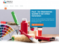 pauli-der-malerbetrieb.de Webseite Vorschau