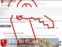 bremische-hausverwaltung.de Webseite Vorschau