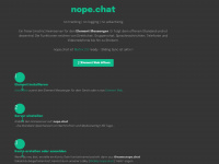 nope.chat Webseite Vorschau