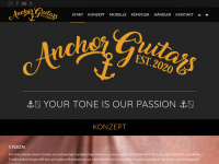 anchor-guitars.com Webseite Vorschau