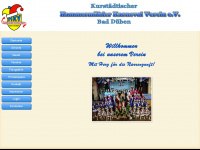 hammermuehler-karnevalsverein.de Webseite Vorschau