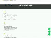 zbm-zaunbau.de Webseite Vorschau