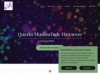 quarksmusikschule.de Webseite Vorschau