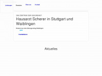 hausarzt-scherer.de Webseite Vorschau