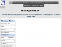 yachting-power.ch Webseite Vorschau