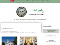 pfarre-neckenmarkt.at Webseite Vorschau