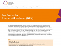 deutscher-romanistikverband.de Webseite Vorschau