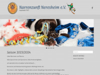 narrenzunft-neresheim.de Webseite Vorschau