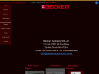 beckerautosound.com Webseite Vorschau