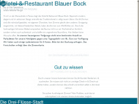 hotel-blauerbock.de Webseite Vorschau