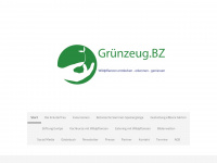 gruenzeug.bz Webseite Vorschau