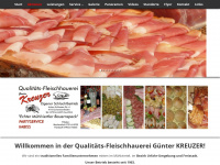 fleischerei-kreuzer.at Webseite Vorschau
