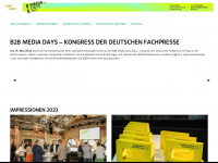 b2b-media-days.de Webseite Vorschau