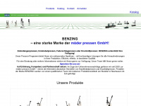 benzing-pressen.de Webseite Vorschau
