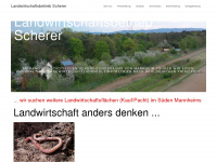 landwirtschaft-scherer.de Webseite Vorschau