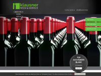 klausner.wine Webseite Vorschau