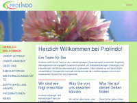 prolindo.ch Webseite Vorschau
