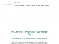 zahnmedizin-poecking.de Webseite Vorschau